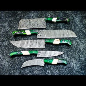 Handmade Damascus steel Chef Knives Set
